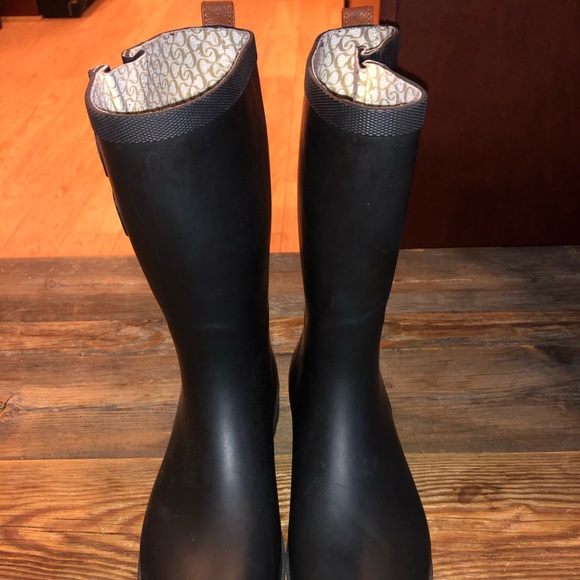 Chooka Top Solid Black Rain Boots - Picture 2 of 3